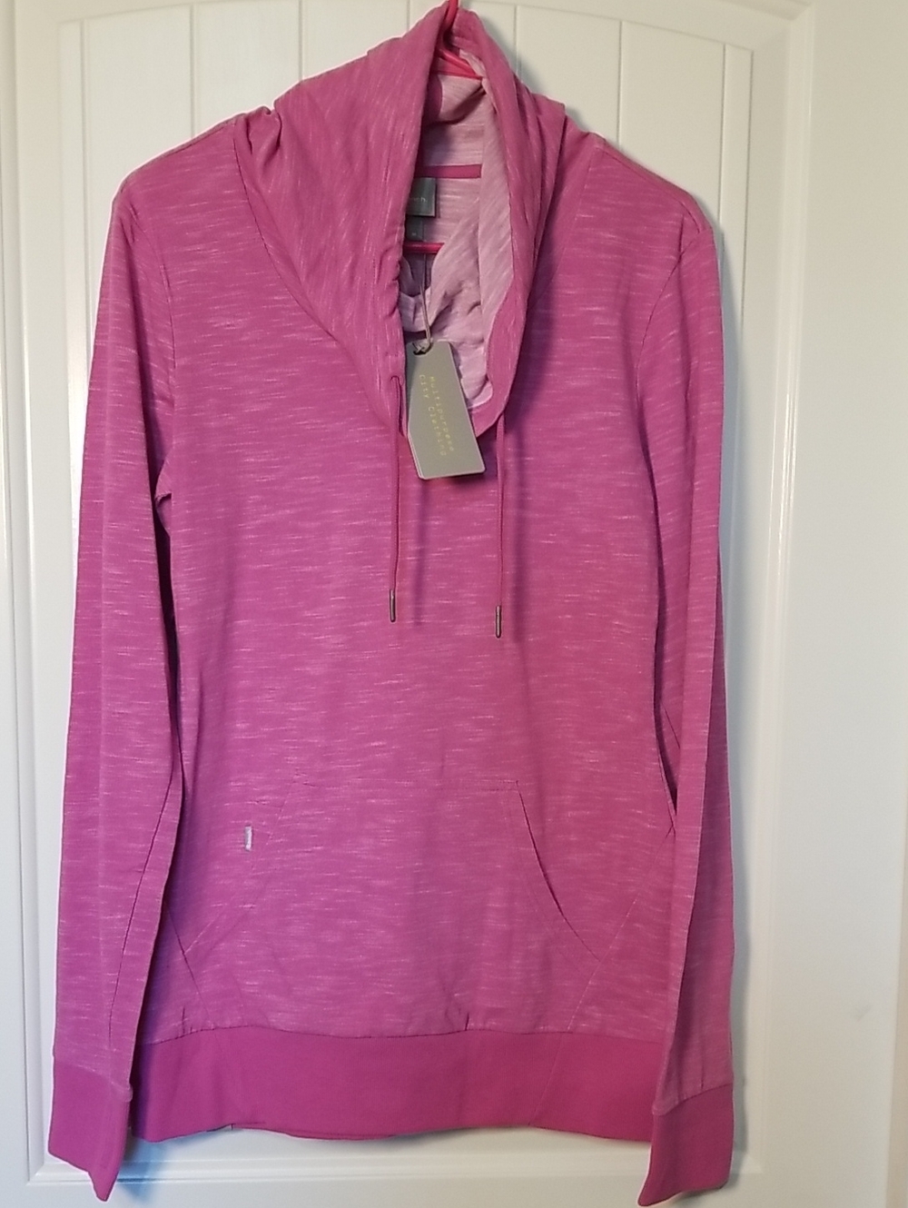 New Pink Cowl Neck/scuba Neck Pullover By Bench Size Medium NWT